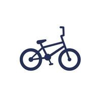 bmx bike icon, bicycle for stunt riding vector