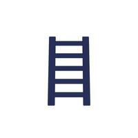ladder icon on white, vector