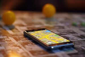 position direction map location phone navigation travel gps mobile point. . photo