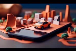 map gps location navigation travel position phone point direction mobile. . photo