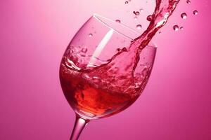 background wine food winery bottle glass grape drink sunny alcohol beverage. Generative AI. photo