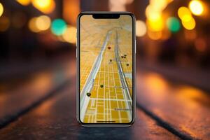 mobile point travel position direction map navigation phone location gps. . photo