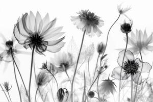 blossom minimal floral background beautiful flower nature xray leaf spring bloom. . photo