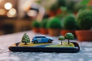 travel position gps phone mobile location map point direction navigation. . photo