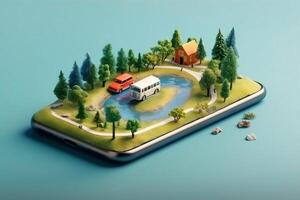 gps phone position travel mobile direction point location map navigation. . photo