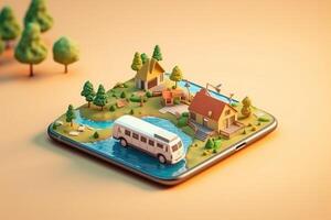 mobile direction map location navigation position gps point travel phone. . photo
