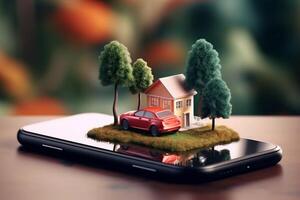 gps phone travel location direction mobile position map point navigation. . photo