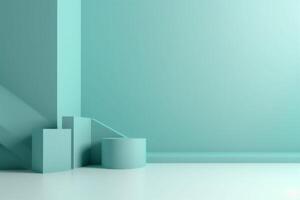 minimalism background room indoor light minimal floor interior wall mockup studio modern. . photo