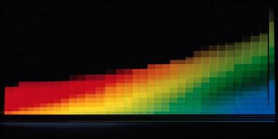 gradient energy line beam loop abstract reflection wallpaper 3d background shape. . photo