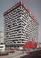 skyscraper architecture urban building tower business sketch design downtown high-rise. . photo