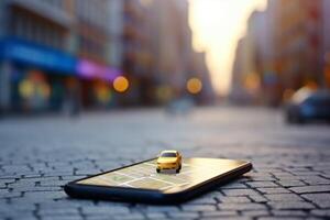 car location navigation point travel map direction gps mobile phone. . photo