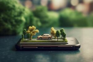 direction position gps location point map travel mobile phone navigation. . photo