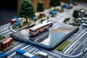 travel point mobile position location direction map navigation phone gps. . photo