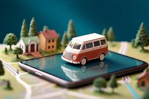 map position point gps direction location mobile phone travel navigation. . photo