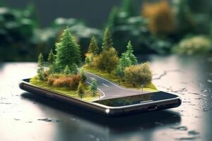 position point gps location map travel navigation mobile phone direction. . photo