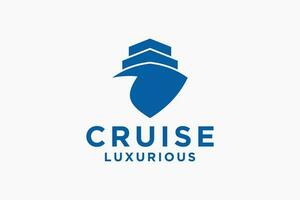 Boat Logo Design Template Vector Graphic Branding Element.