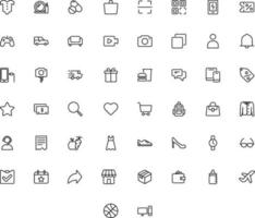 Vector of E-Commerce Icon Set. Perfect for user interface, new application.