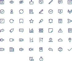 Vector of Education Icon Set Gradient. Perfect for user interface, new application.