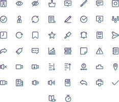 Vector of Education Icon Set Gradient. Perfect for user interface, new application.