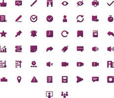 Vector of Education Icon Set Solid Gradient. Perfect for user interface, new application.