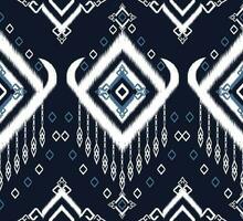 Ikat pattern. Eethnic pattern oriental African American Indonesia, Asia, Aztec motif textile and bohemian.design for background, wallpaper,carpet print, fabric, batik .vector ikat pattern. vector