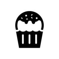 Muffin icon, logo isolated on white background vector