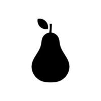 Pear icon, logo isolated on white background vector