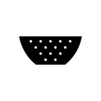 Kitchen sieve icon, logo isolated on white background vector