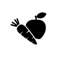 frutas icono, logo aislado en blanco antecedentes vector