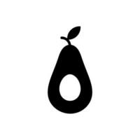 Avocado icon, logo isolated on white background vector
