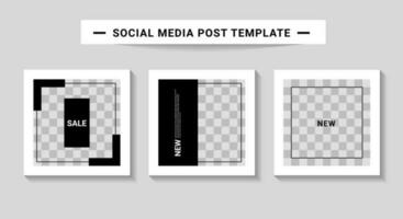 Social media post templates, suitable for digital marketing, social media templates that are modern, trendy and attractive vector