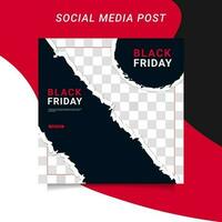 Modern vector black friday sale banner collection social media templates