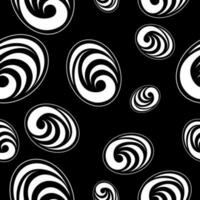 Seamles pattern, black and white, vertor illustration vector