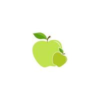 logotipo de manzana verde vector