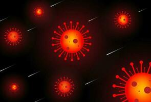 Corona virus background design is bright red, suitable for backgrounds, posters, greeting cards, flyers, covers, etc. vector