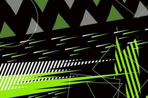 Geometric background design, with a combination of attractive colors, including the green colors, white, gray and black vector