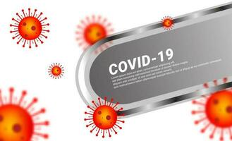 The corona virus-themed design is bright red, suitable for backgrounds, wallpapers, webs, posters, covers, magazines, etc. vector