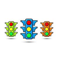 Traffic light icon. Traffic light transportation symbol icon.vector vector