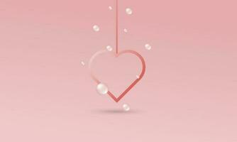 Valentine's themed background design with a paper cut style, perfect for Valentine's Day backgrounds vector