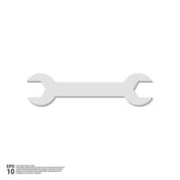 illustration of a bolt opening tool in a flat design style vector