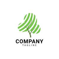 green plant logo which looks modern and trendy vector