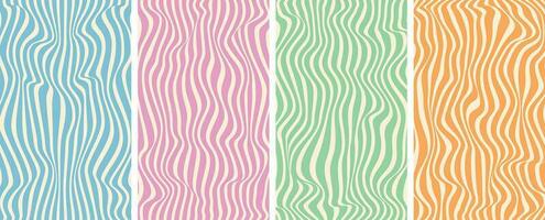 Vector illustration of cute colourful modern wavy liquefy seamless pattern of abstract fluid lines in the style of wallpaper cover template.
