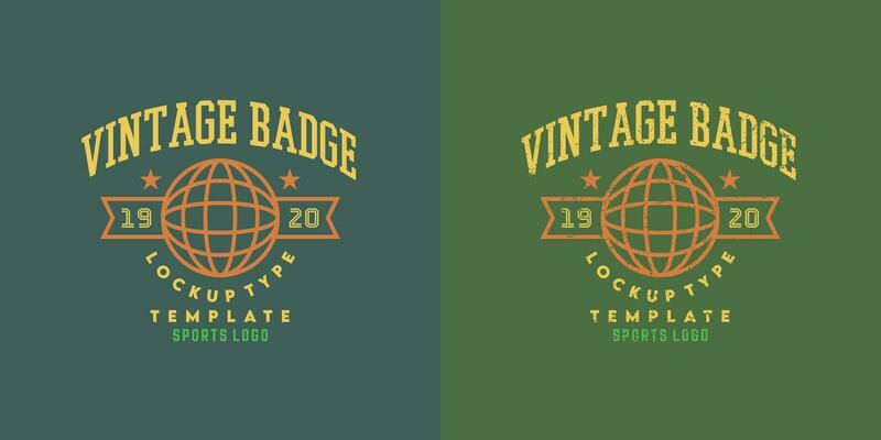 Vintage badge retro design template