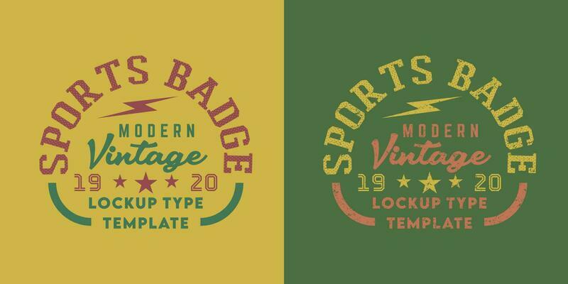 Sport badge logo vintage retro