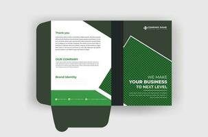 Modern and creative corporate business file folder design template vector