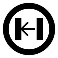 Turnstile turnstile baffle gate entrance concept flap security barrier access control icon in circle round black color vector illustration image solid outline style