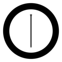 Cable tie zip building material icon in circle round black color vector illustration image solid outline style