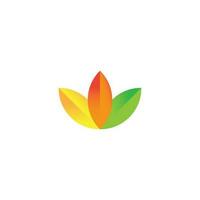 colorful leaf logo vector