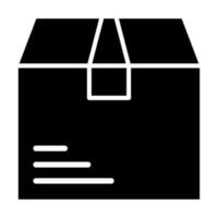 Cardboard Box Icon Design vector