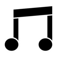 música Nota vector glifo icono para personal y comercial usar.